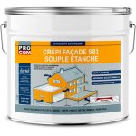 Cr�pi mur ext�rieur, souple, �tanche, anti - fissure, enduit fa�ade imperm�able haut de gamme s81 procom ...