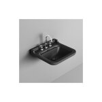 Cristina ondyna - lavabo cramique perage 1 trou 600mm noir mat waldorf wd604513