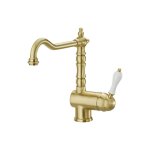 Cristina ondyna - mitigeur vier farfalle retro bec orientable vieux bronze mat fr13393