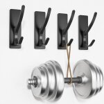 Crochets adh�sifs pour manteaux, double crochet pour serviettes, sacs � dos, chapeaux, portemanteau m�tallique ...