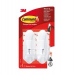 Crochets autocollants command blancs 2 pièces 1, 3 kg Crochets autocollants command blancs 2 pièces 1, 3 kg
