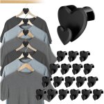 Crochets gain de place en forme de c?ur - extensions de cintres pour garde - robe (24 pi�ces, en forme ...