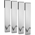 Crochet mural cabine de douche, 4 pi�ces crochets de porte de douche en acier inoxydable pour porte de ...