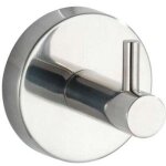 Crochet mural porte serviette uno bosio shine, crochet porte manteau mural, acier inox, � 5, 5x5, 5 cm, ...