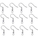 Crochet d'oreille pour boucle d'oreille 200 pcs argent Crochet d'oreille pour boucle d'oreille 200 pcs argent