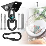 Crochet de plafond pour fauteuil suspendu pivotant � 360 �, balan�oire, suspension, crochet avec vis ...