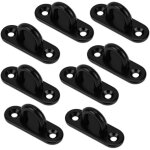 Crochet plafond suspension, 8 pi�ces noir plaque � oeillets pour crochets balan�oires accessoires de ...