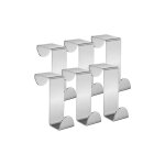 Crochet de porte, 6 x patre acier inox porte manteau pour porte standart, crochets pour rebord de porte ...