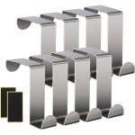 Crochets de porte en acier inoxydable, 87 crochets pour serviettes de cuisine, crochets pour manteaux ...