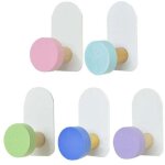 Crochet porte serviette salle de bain 5 pi�ces crochets auto - adh�sifs crochet adhesif mural accroche ...