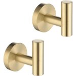 Crochets porte serviettes salle de bain dor� acier inoxydable sus304 support peignoir cuisine �ponge ...