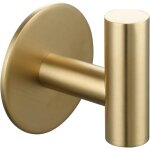 Crochet serviette inox porte manteau mural adhesif salle de bain or bross� z - v - d