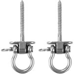 Crochet de suspension pour hamac sur poutres en bois, 2 pi�ces, suspension en acier inoxydable 304, support ...