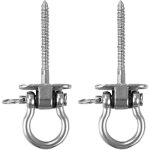 Crochet de suspension pour hamac sur poutres en bois, 2 pi�ces, suspension en acier inoxydable 304, support ...