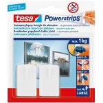 Tesa - crochet pour tableaux powerstrips 2 pi�ces 1 kg blanc