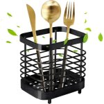 Csparkv - 1 pcs egouttoir couvert acier inoxydable, porte couvert m�tal, support ustensiles cuisine pour ...