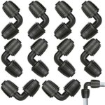 Csparkv - 10 pi�ces micro drip system raccord en l - joint 1 / 2', connecteurs de tuyau d'arrosage en ...