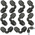 Csparkv - 10 pi�ces micro drip system raccord en l - joint 1 / 2', connecteurs de tuyau d'arrosage en ...