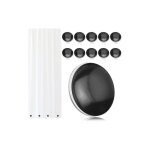 Lot de 10 poids magnétiques pour rideau de douche, poids de rideau en bas sans couture, aimants lestés ... Lot de 10 poids magnétiques pour rideau de douche, poids de rideau en bas sans couture, aimants lestés ...