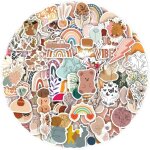 100 pices stickers aesthetic, stickers scrapbooking, autocollant kawaii, stickers autocollants pour ...