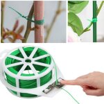 100m fil jardinage vert 2 rouleaux attaches jardin pour plantes lien de ligatures cravates de jardin ...