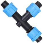 Csparkv - 16mm 10 pices jardinage goutte  goutte raccords en t barbel tuyaux connecteur durite accessoire ...