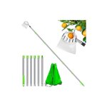 2. 4m cueille - fruits avec sac (16 cm) cueille fruit telescopique cueilleur de fruits accessoires de ...