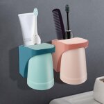 Lot de 2 magn�tique support brosse a dent, porte - gobelets � dents sans per�age, pour rangement et organisati ...