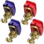 Csparkv - 2 paires cosse batterie pinces de bornes de batterie � d�gagement rapide pour voiture caravane ...