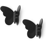2 pièces animal crochets, crochets double crochet patère, crochets en acier inoxydable noir mat finition ... 2 pièces animal crochets, crochets double crochet patère, crochets en acier inoxydable noir mat finition ...