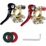 Csparkv - 2 pi�ces cosse batterie cuivre, connecteur borne batterie rapide positives n�gatives pur avec ...