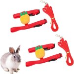 Csparkv - 2 pièces harnais et laisse réglables pour lapins harnais laisse furet harnais cochon d'inde ... Csparkv - 2 pièces harnais et laisse réglables pour lapins harnais laisse furet harnais cochon d'inde ...