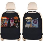 Csparkv - 2 pi�ce organiseur siege enfant, universel protections de si�ges arri�re voiture avec 2 poches ...