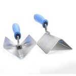 Csparkv lot de 2 truelles d'angle en acier inoxydable - truelle d'angle intrieure et extrieure en acier ...