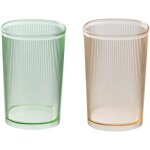 Lot de 2 verres incassables, gobelets de salle de bain, porte - brosse à dents en plastique, gobelets ... Lot de 2 verres incassables, gobelets de salle de bain, porte - brosse à dents en plastique, gobelets ...