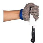 Csparkv - 25. 525. 525. 5cm)1 pice bleu gants de coupe de scurit des gants 304l de maille d'acier ...