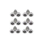 25mm roulette porte douche, 4pcs roulettes de porte de douche coulissantes, pour trou de verre de 10 ... 25mm roulette porte douche, 4pcs roulettes de porte de douche coulissantes, pour trou de verre de 10 ...