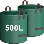 2x sac dechets verts 500l, resistant indéchirables sac jardinage dechets avec 4 poignées résistantes, ... 2x sac dechets verts 500l, resistant indéchirables sac jardinage dechets avec 4 poignées résistantes, ...