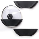 Csparkv - lot de 3 support couvercle casserole en plastique - pour couvercles de 15 � 32 cm - rangement ...