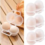 Csparkv - 3pcs bote  oeufs, portable porte - oeufs plastique, conteneur de stockage d'oeufs, bote ...