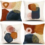 Lot de 4 housses de coussin décoratif canapé taie d'oreiller décoration pour chambre, canapé, chaise, ... Lot de 4 housses de coussin décoratif canapé taie d'oreiller décoration pour chambre, canapé, chaise, ...