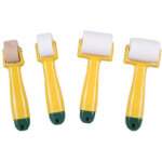 Csparkv - 4 pi�ces rouleau a enduire, rouleau de pression � main, rouleaux en plastique, pour papier ...