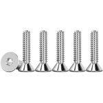 Csparkv - lot de 50 m3 x 16mm vis  tte fraise avec six pans creux en acier inoxydable a2 v2a visserie ...