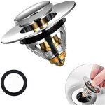 Csparkv - 6. 2�6. 2�5cm)bouchon de lavabo, pop - up universel avec flitre cheveux de vidange anti - odeur ...