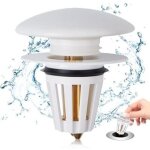 Csparkv - 6. 7�6. 7�8. 1cm)chuangzhi bonde lavabo salle de bain avec couvercle en c�ramique, bouchon ...