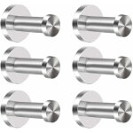 Csparkv - lot de 6 crochets en acier inoxydable pour manteaux, crochets muraux pour porte serviettes ...
