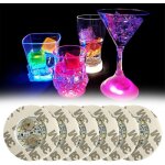 Csparkv - 6 pices dessous de verre led, dessous de verre lumineux, dessous de verre led, dessous de ...