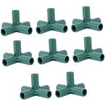 Csparkv - 8 pi�ces connecteurs de tubes goutte � goutte pi�ces de renfort de jardin partie tubulaire ...