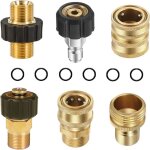 Csparkv - 8pcs nettoyeur haute pression accessoires, kit adaptateur nettoyeur haute pression, pressure ...