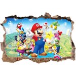 Csparkv - autocollants muraux 3d mario bros pour chambre d'enfant, dcoration murale, affiche de dessin ...